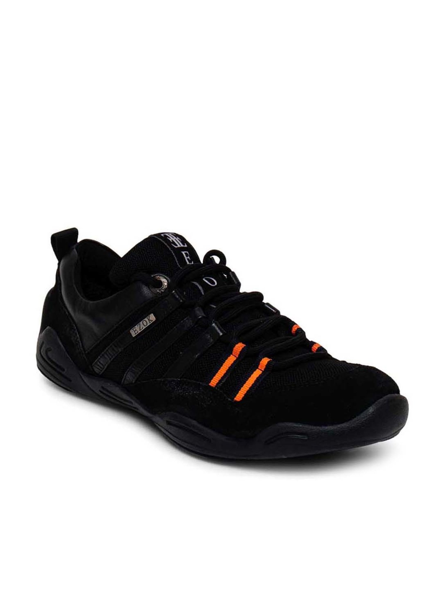 Ezok Men's Black Casual Sneakers