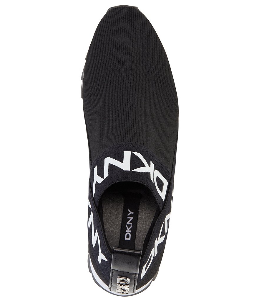 DKNY Ashton Knit Signature Logo Slip-On Sneakers