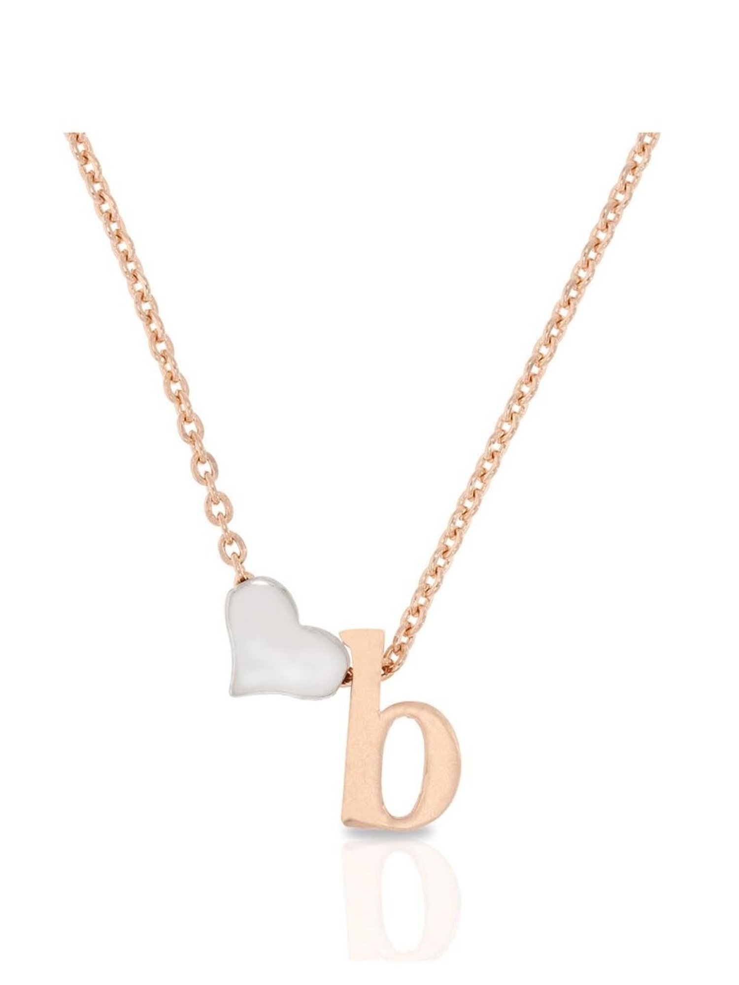 Anayra 92.5 Sterling Silver Initial Letter Charm Pendant without Chain for Women