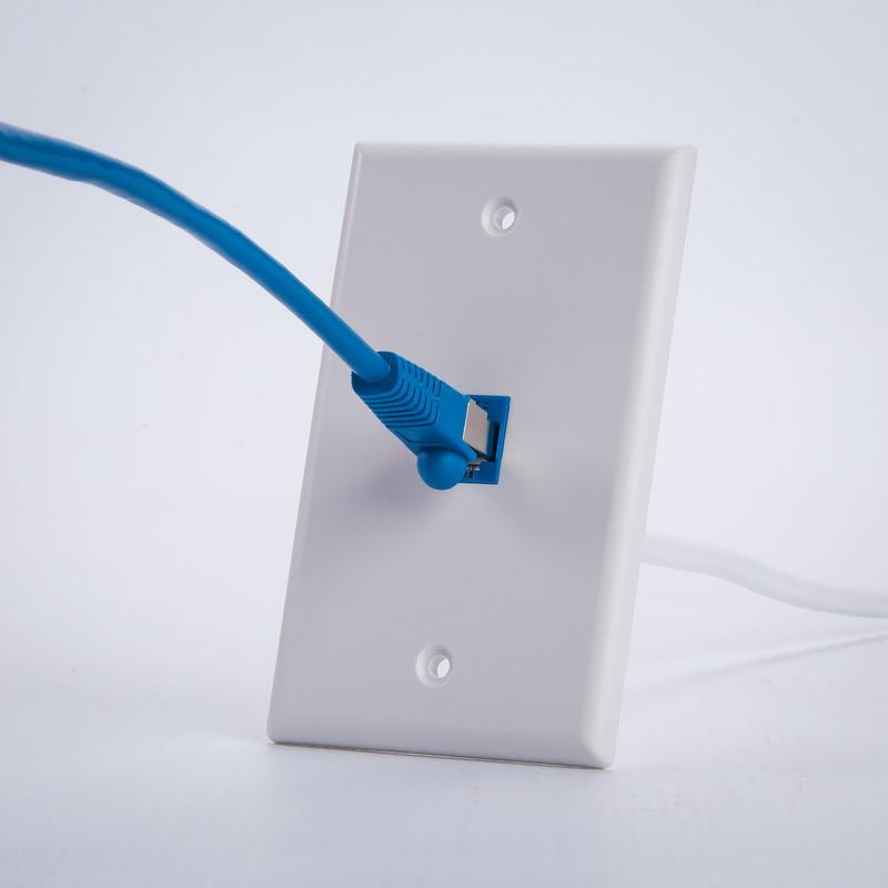Vertical Cable Cat6 Keystone Jack - 110 Style Blue
