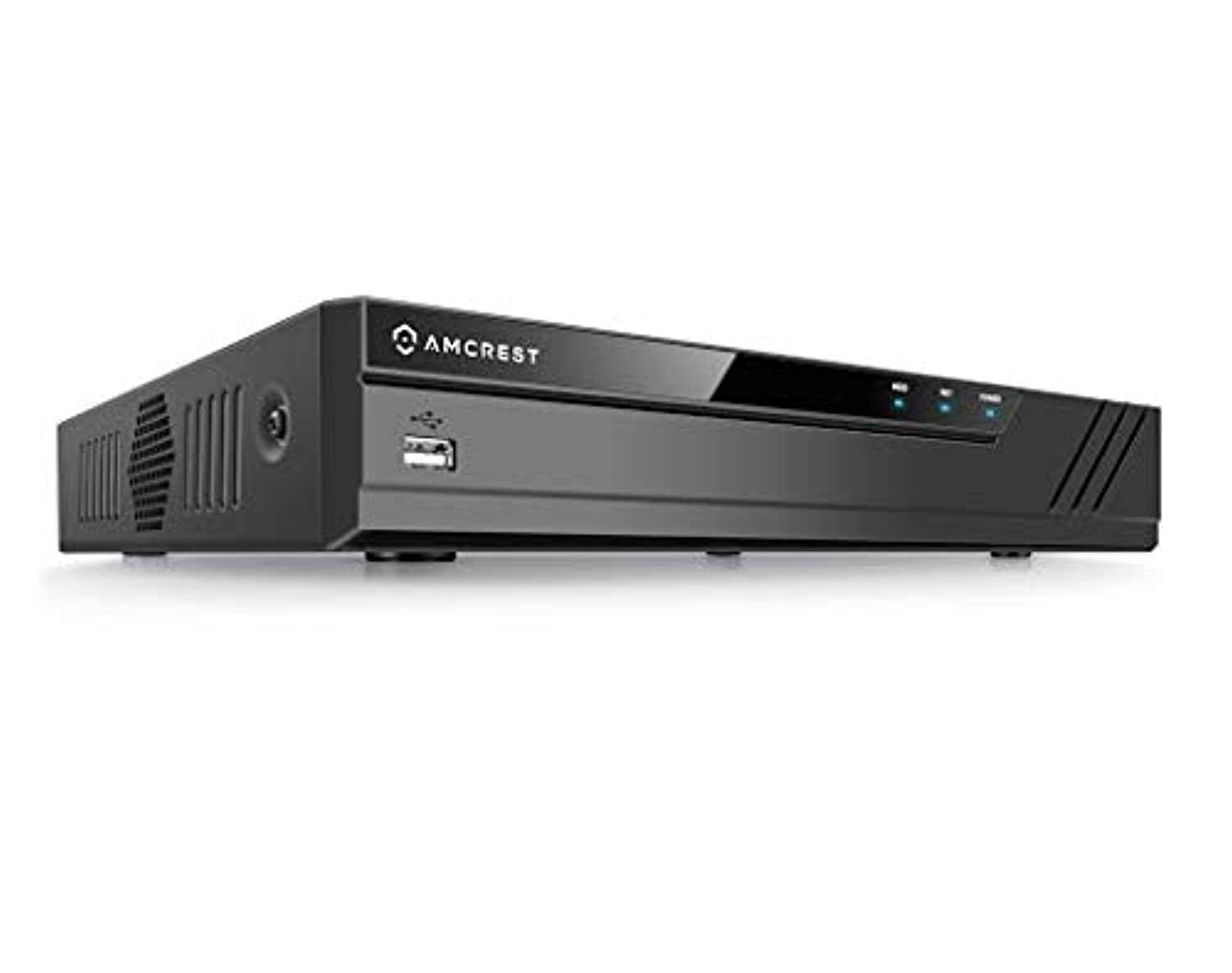 amcrest nv4108e-hs 4k 8ch poe nvr (1080p/3mp/4mp/5mp/6mp/8mp/4k) poe network video recorder - 8-channel power over ethernet sup