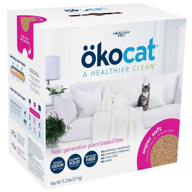 okocat Wood Super Soft Clumping Litter - 11.2lbs