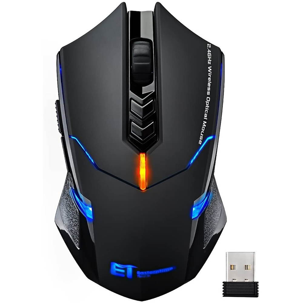 Wireless Mouse [7 Silent Click Buttons] 2.4G Professional Cordless Gaming & Office Optical Mice with 5 Adjustable DPI for Laptop PC Computer Windows Mac etc. &ndash; Super Energy Saving