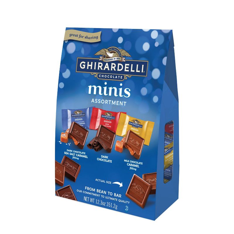 Ghirardelli Minis Assorted Chocolate Squares XL Bag - 12.3oz