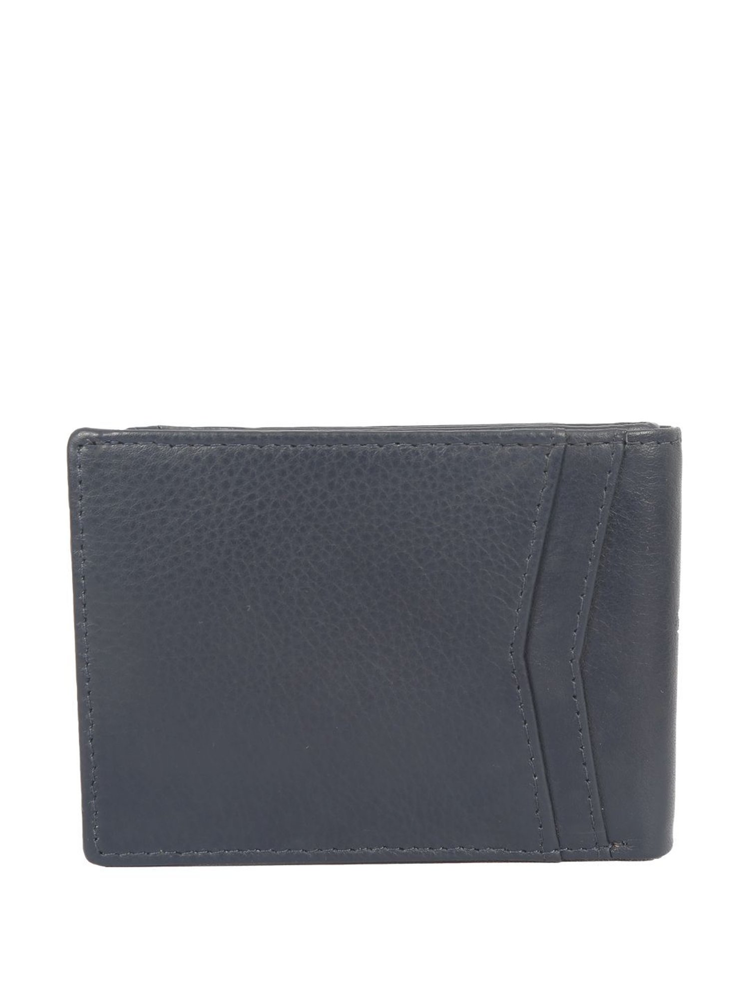 BULCHEE Navy Casual Leather Bi-Fold Wallet for men