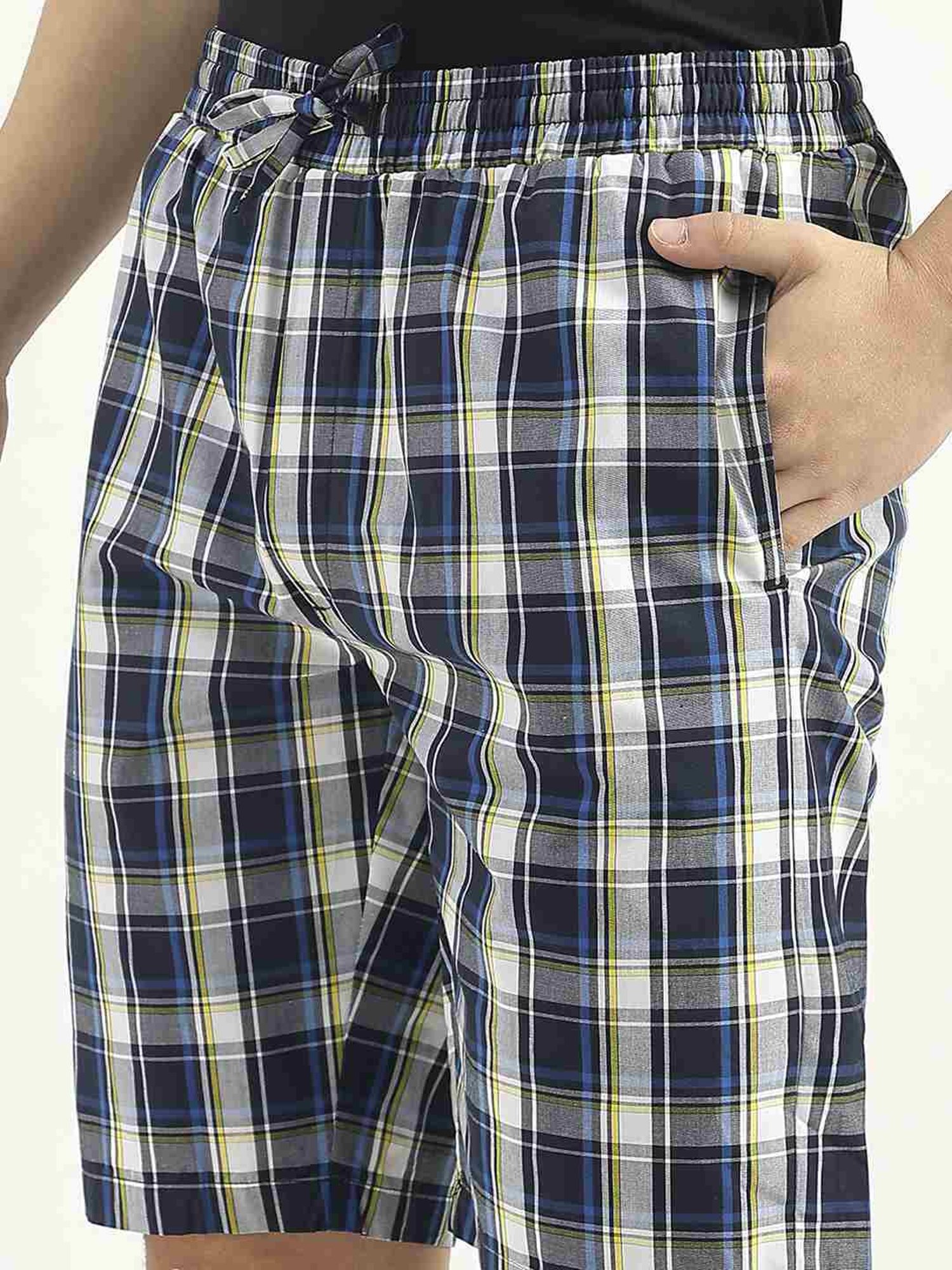 United Colors Of Benetton Multicolored Regular Fit Checks Swim Shorts