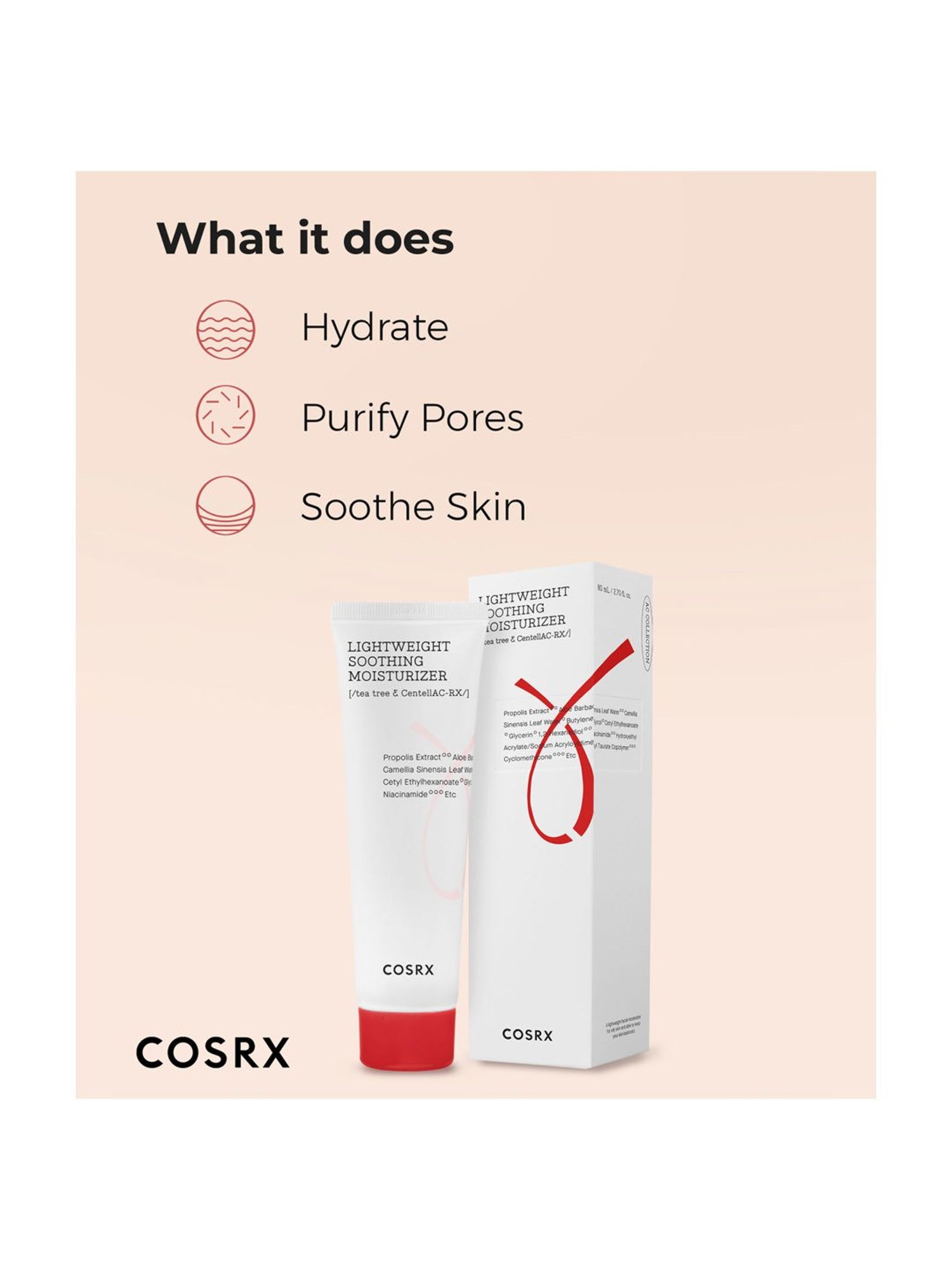 Cosrx Ac Collection Lightweight Soothing Moisturizer  - 80 ml