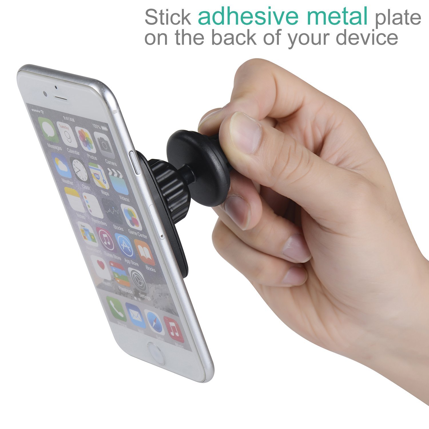 Car Mount, Nekteck Magnetic Cradle-less Universal Car Phone Air Vent Holder with Swivel for iPhone 6S/ 6 6 Plus, SE, 5s, Samsung Galaxy S6/S7 Edge Plus S5 Note 5 4 3, LG G5, Nexus 6P 5X More, Black