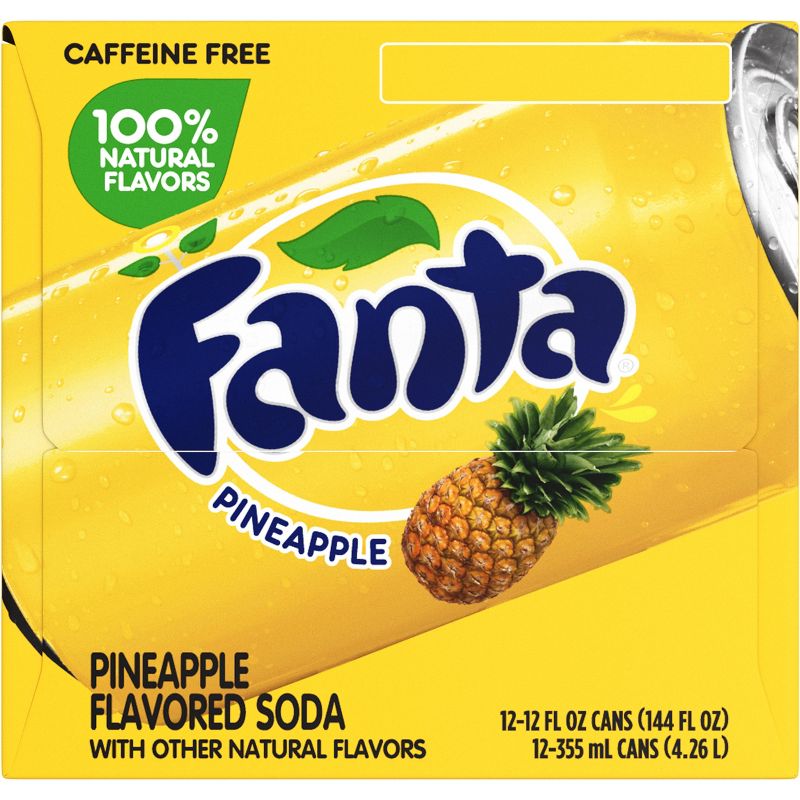 Fanta Pineapple Soda - 12pk/12 fl oz Cans