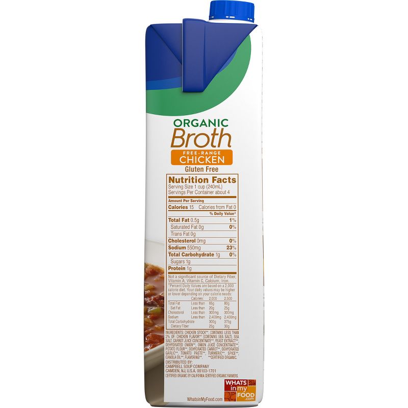 Swanson 100% Natural Organic Free-Range Chicken Broth 32oz