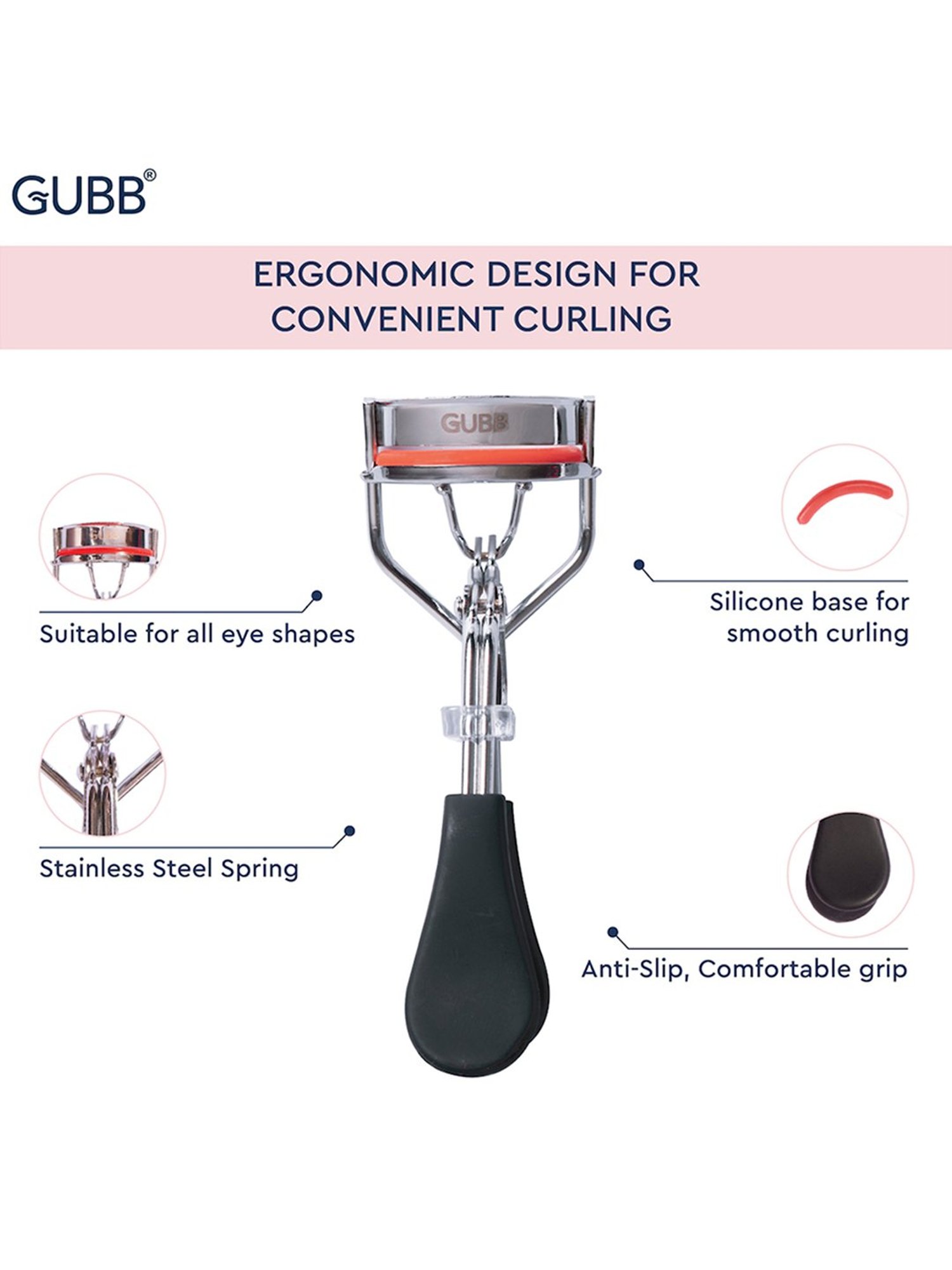 GUBB Gold Eyelash Curler for Women