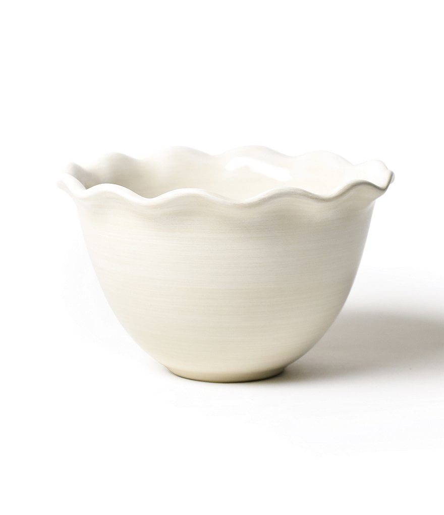 Coton Colors Signature White Ruffle Bowl