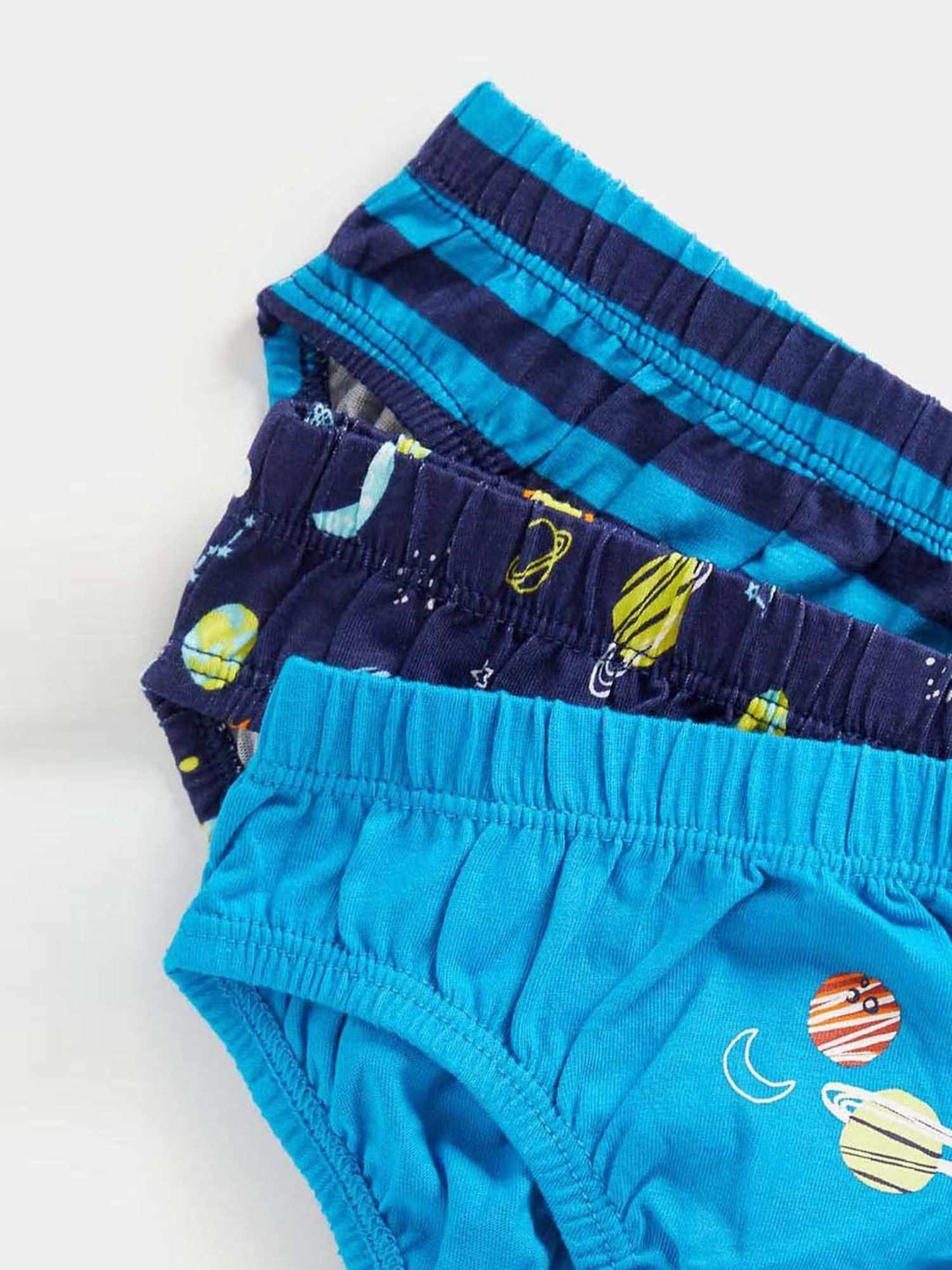 Mothercare Kids Blue Printed Brief (Pack of 5)