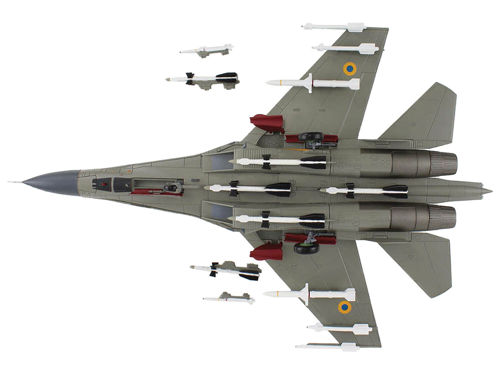 Sukhoi Su-24M Fencer-D Bomber Aircraft "Ukraine War" (2023) Ukrainian Air Force 1/72 Diecast Model by JC Wings