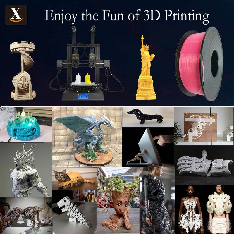 XTZL3D| PLA Material Printing Filament for 3D Printer, Pink,1kg, 1.75mm