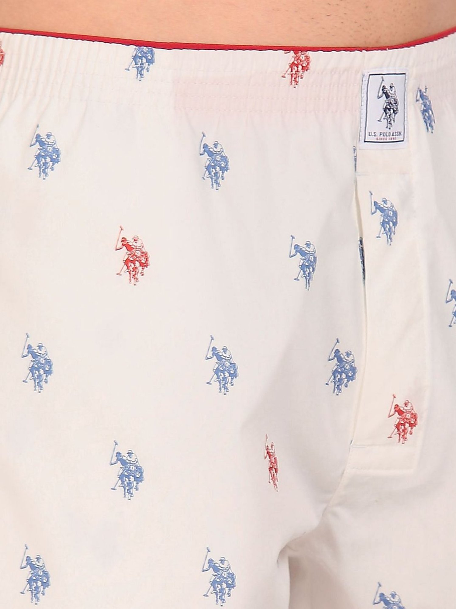 U.S. Polo Assn. Beige Regular fit Printed Boxers