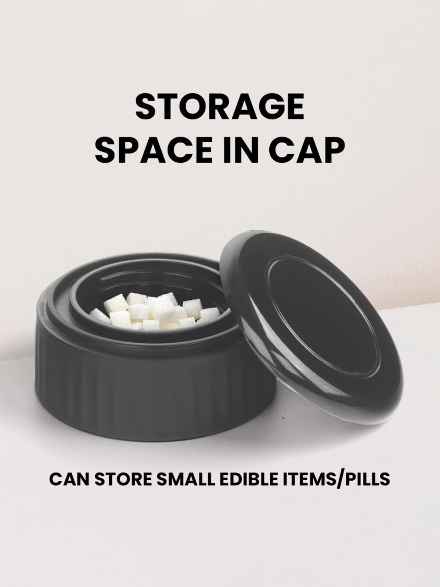 Borosil Black Stainless Steel 6 Hours Hot and 8 Hours Cold Water Bottles (320ml)