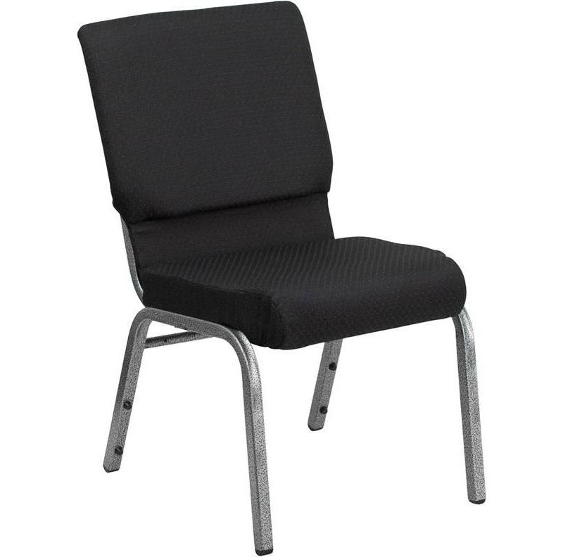 Fabric Church Chair Black - Riverstone Furniture Collection