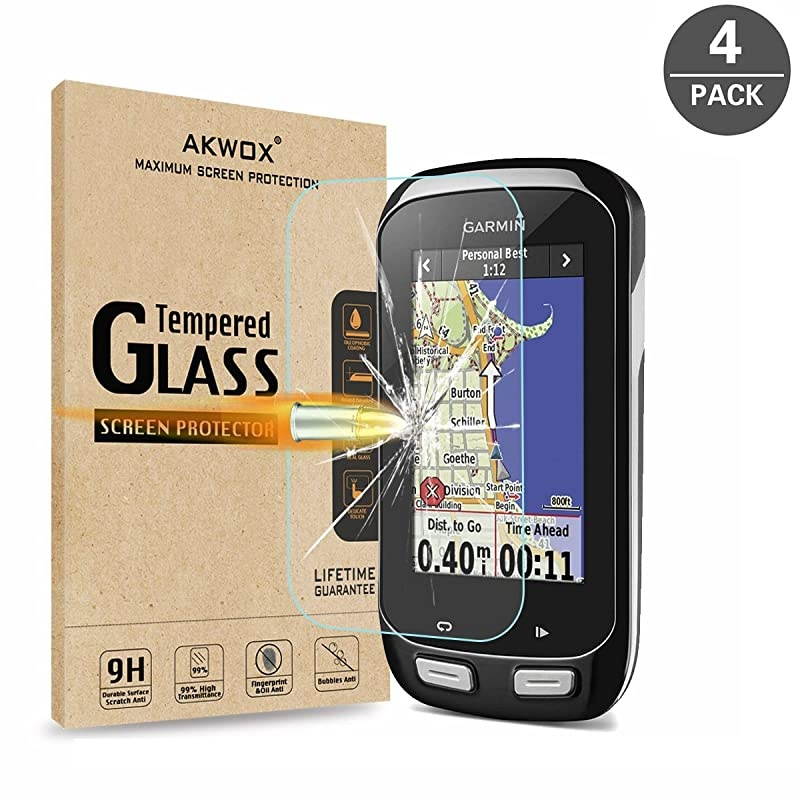 Pack of 4) Tempered Glass Screen Protector for Garmin Edge 1000,  0.3mm 9H Hard Scratch-Resistant Screen Protector for Garmin Edge 1000