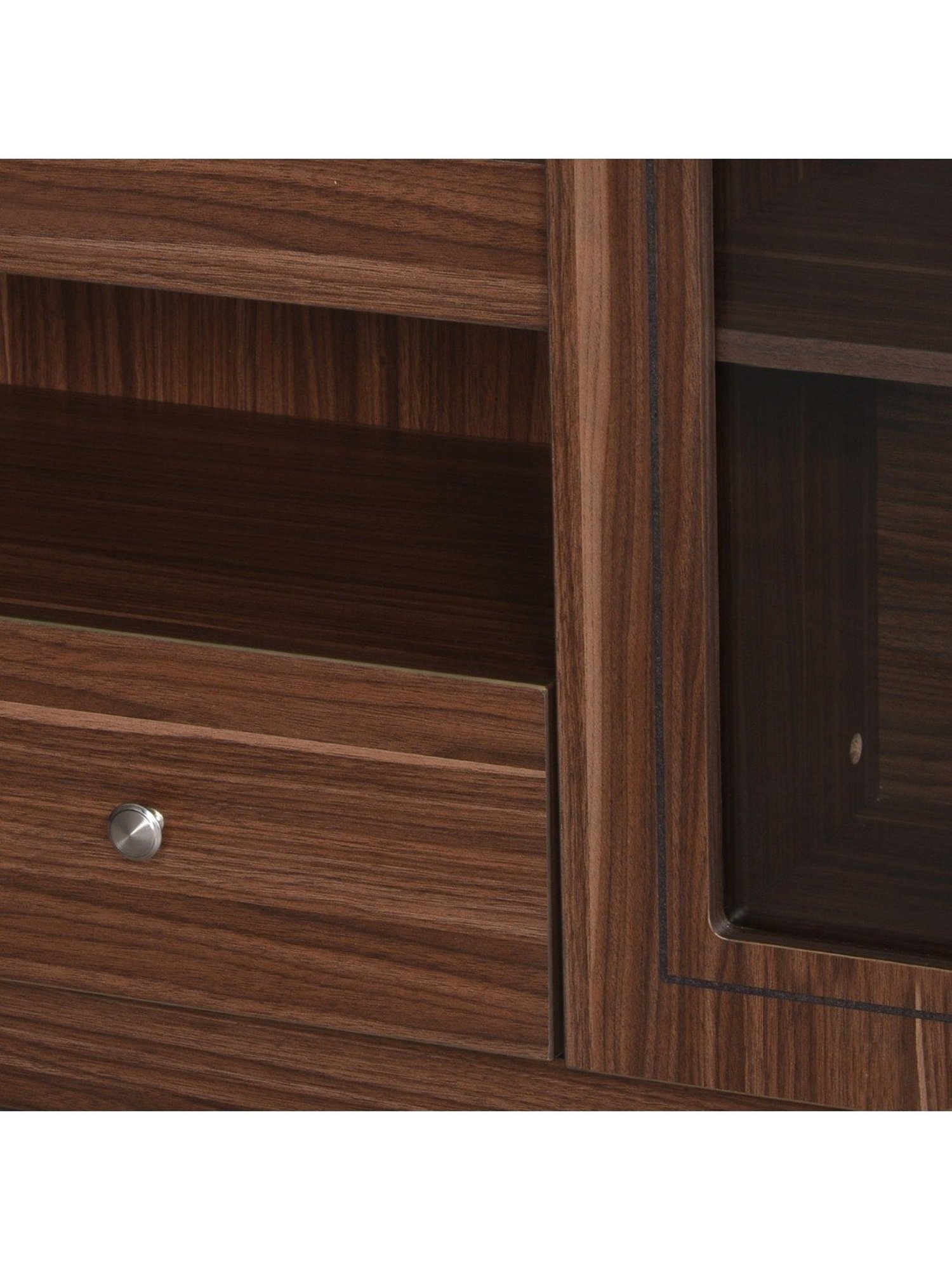 Nilkamal Cora White Engineered Wood TV Entertainment Unit with 2 Shelves