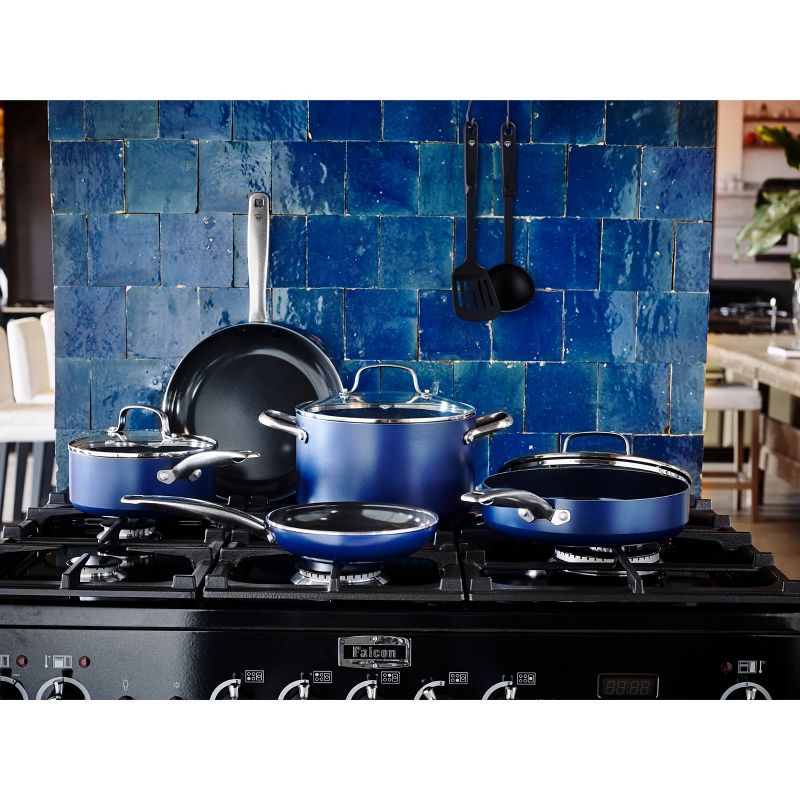 Blue Diamond 10pc Cookware Set Blue