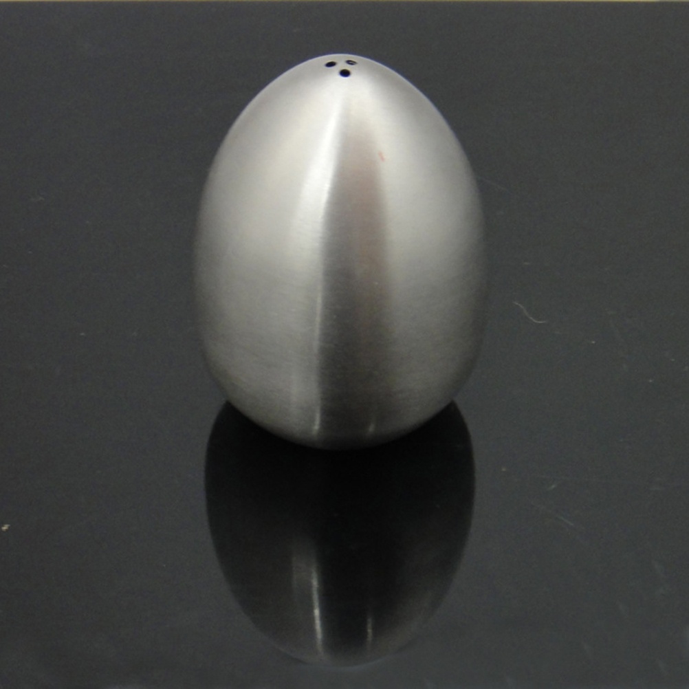 1 Pc Stainless Steel Egg Shaped Pepper Shaker Sugar Shaker Spices Seasoning Sauce Container Kitchen Supplies (1 Hole)
