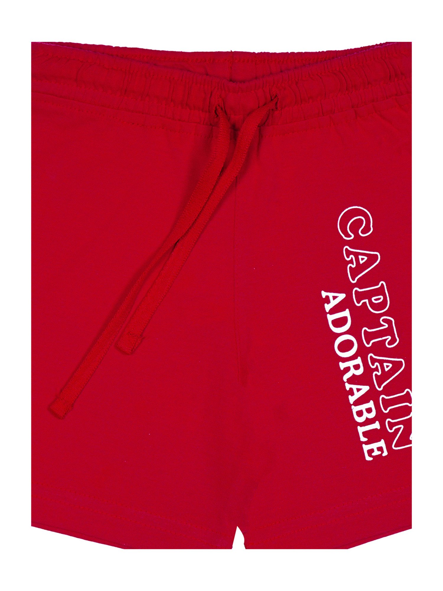 Bodycare Kids Red Printed Shorts
