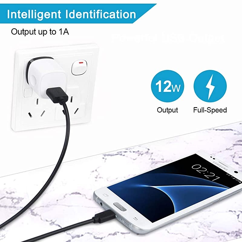 Charging Block Charger Box  1A 5Pack Travel Single Port USB Wall Charger Brick Cubes Compatible iPhone X88 Plus76S Plus Samsung Galaxy s10e S10 S9 S8 PlusS7S6Note 98 LG G8 G7 Moto