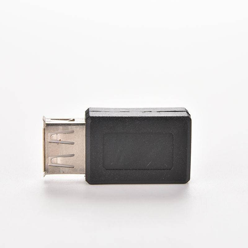 1PC Black USB 2.0 Type A Female to B Female Micro USB 5 Pin Data Cable Adapter Cheap Quality USB Plug Convertor Connector