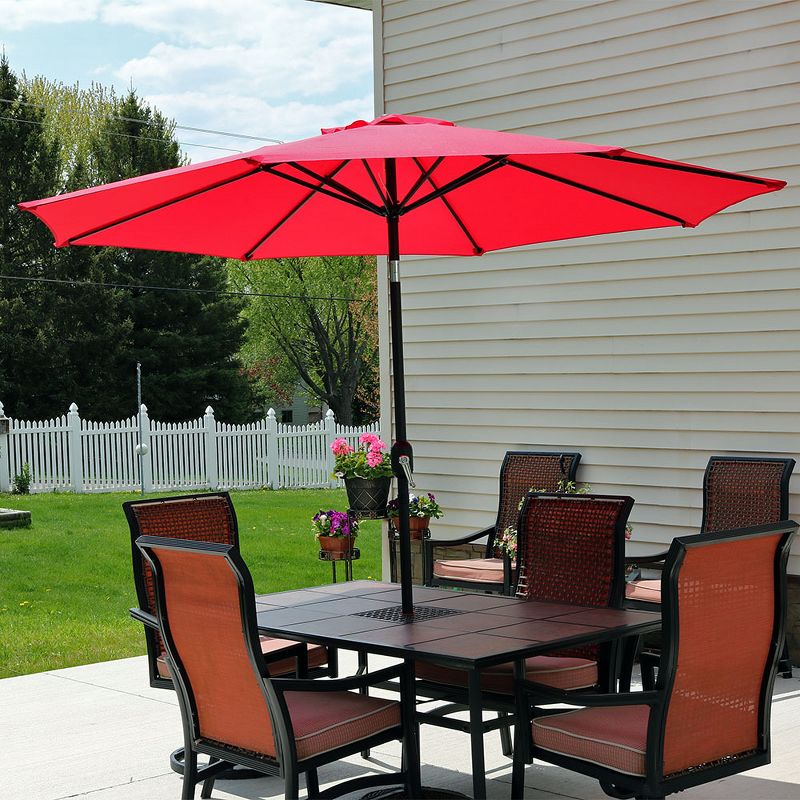 Costway 6.5FT Patio Beach Umbrella Sun Shade Tilt Carry Bag