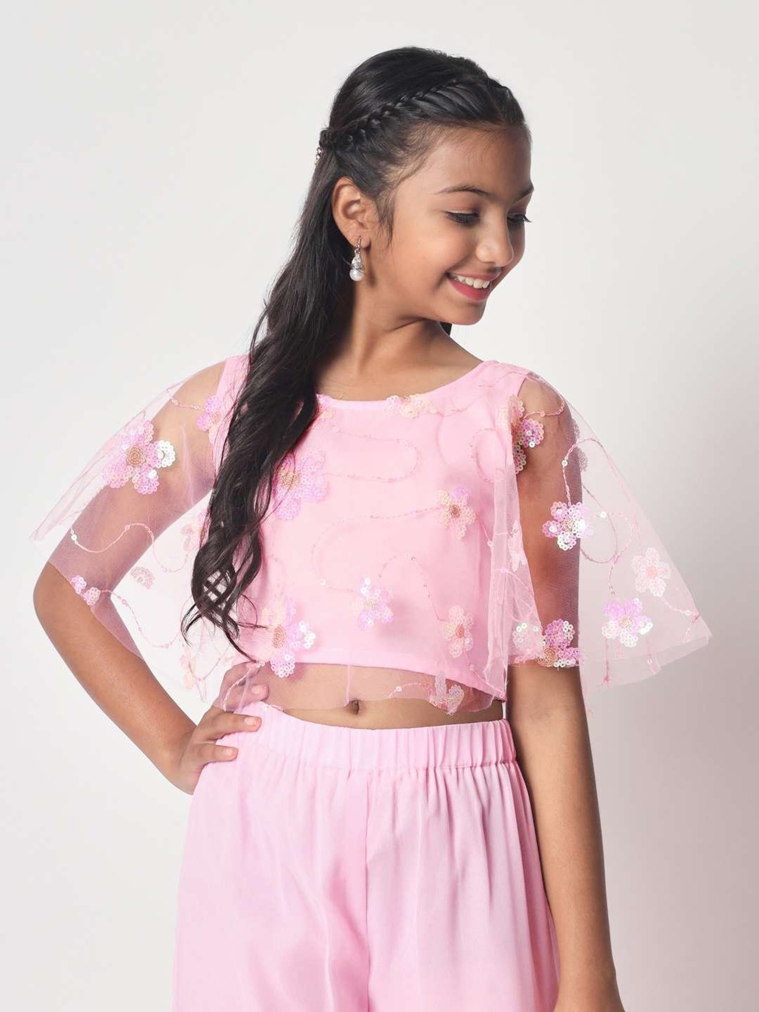 Cutecumber Kids Plum Lace Top