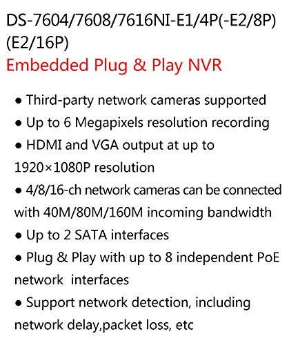 HIKVISION DS-7608NI-E2/8P 8CH PoE NVR Network Video Recorder