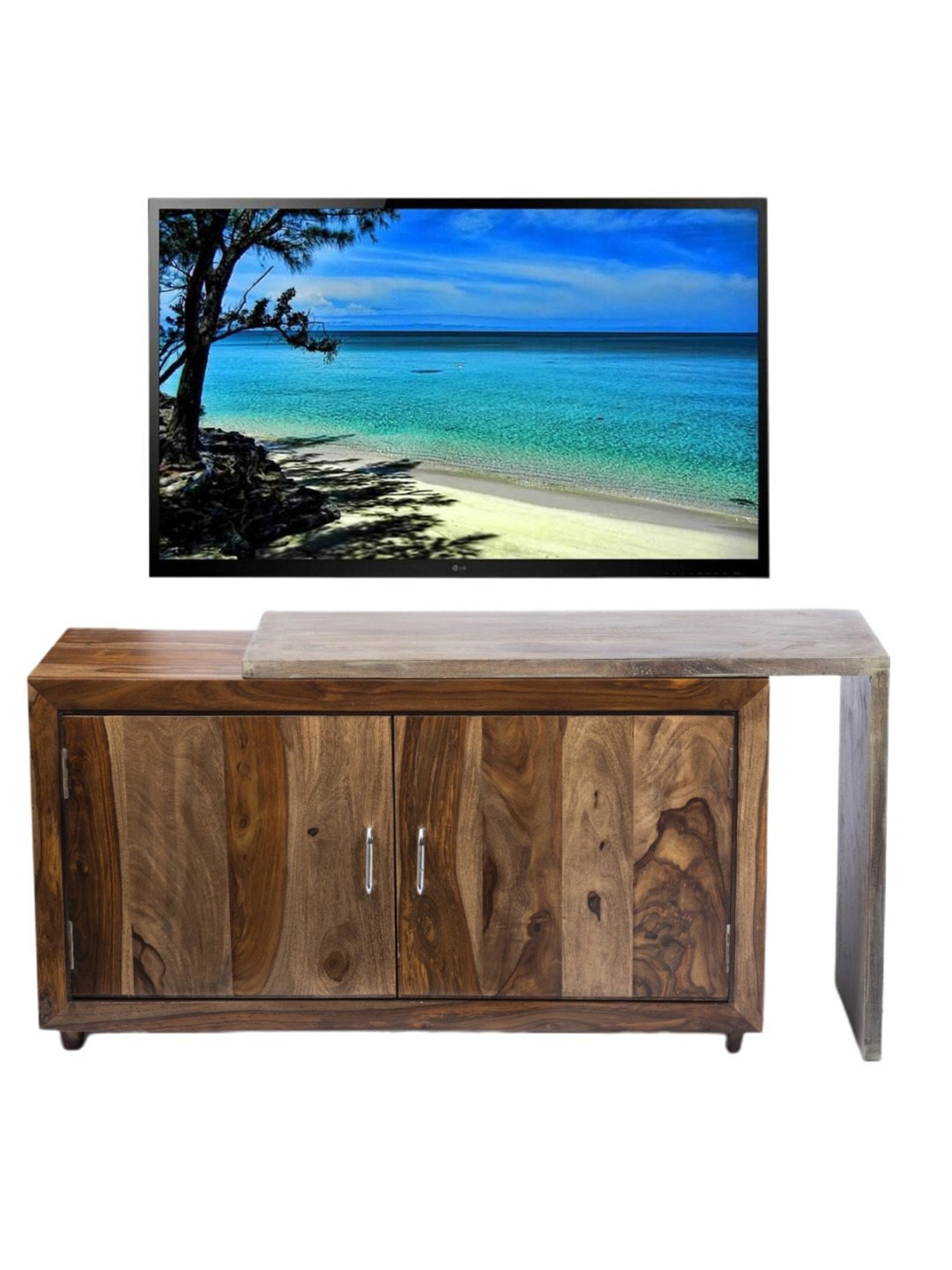 Artisans Rose Vote Hand-painted Multicolor Iron Ballot Box