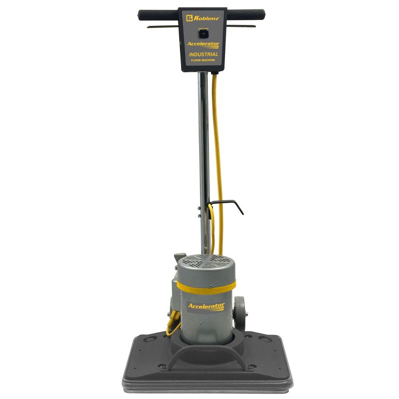 Koblenz Industrial and Commercial 1.5 HP 14 x 20 Inch Cleaning Pad Heavy Duty Floor Cleaner Machine with Non Marking Wheels and 3500 RPM Brush Speed