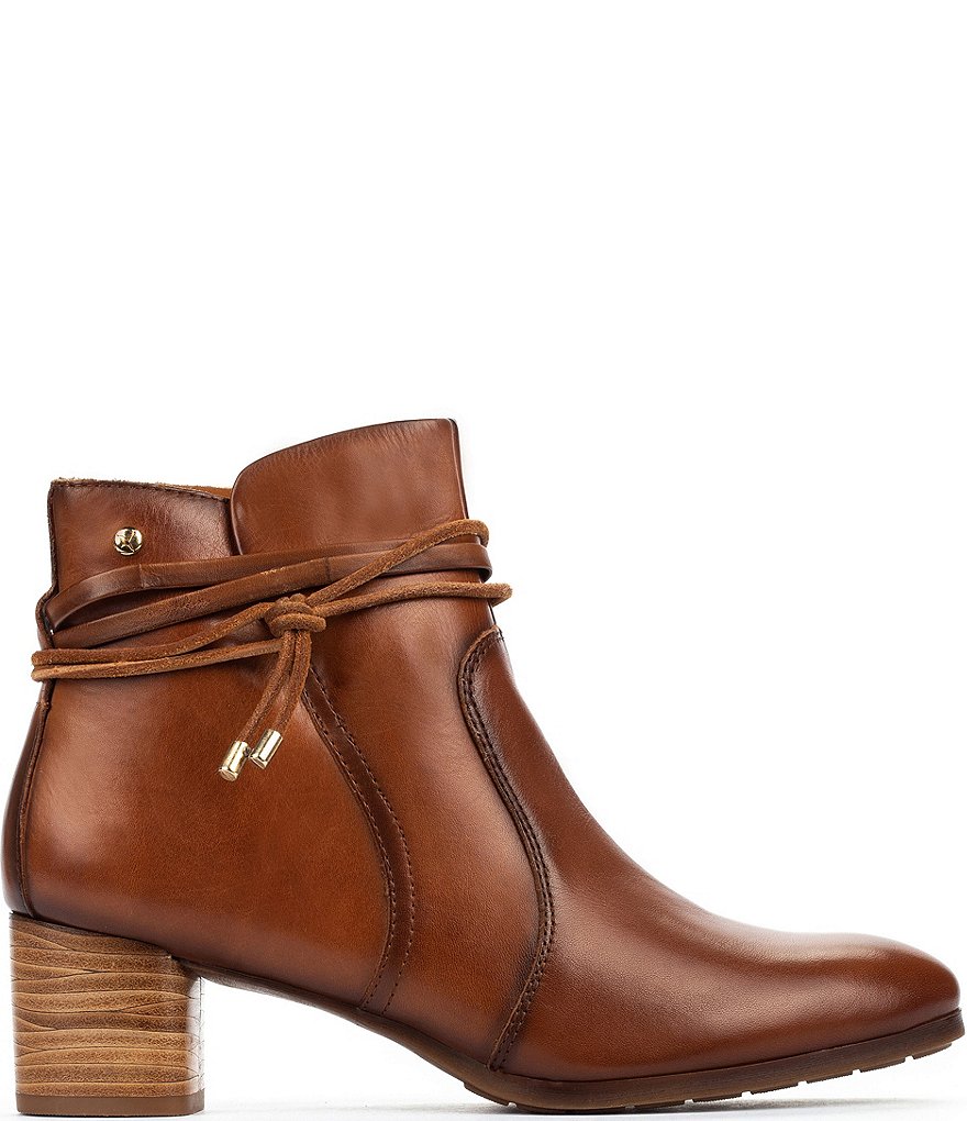 Pikolinos Calafat W1Z Leather Block Heel Booties