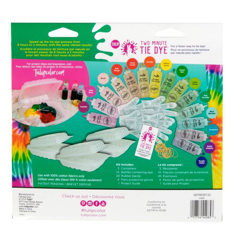 Tulip 46pc Two Minute Tie-Dye Kit 14 Colors