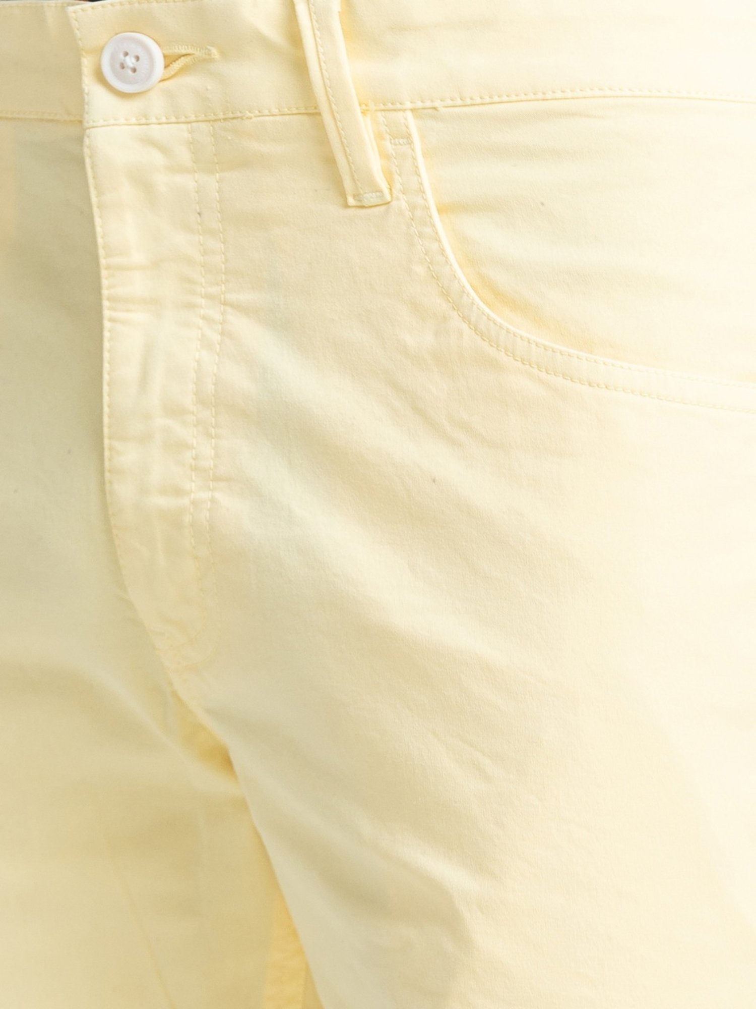 Parx Yellow Regular Fit Shorts