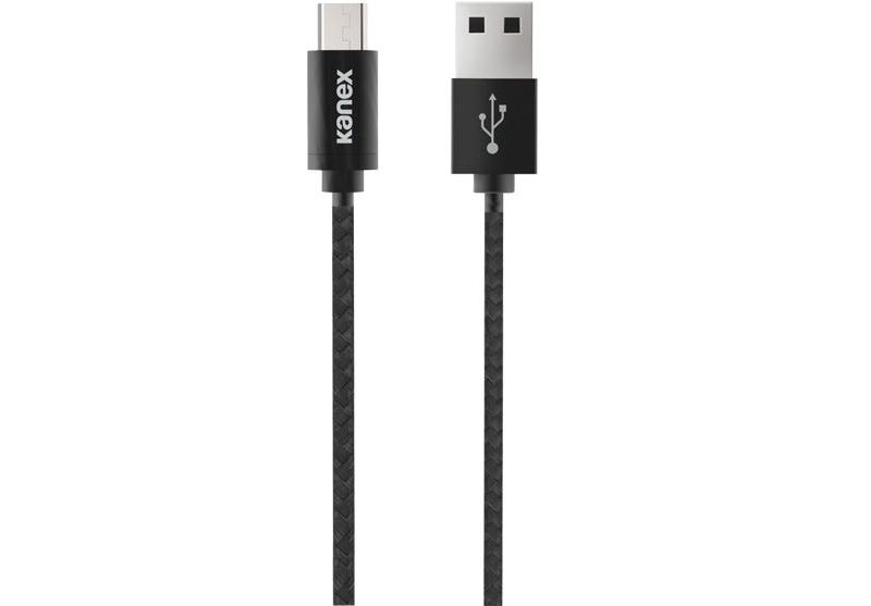 Kanex Premium Micro USB to USB-A DuraBraid Nylon Braided Cable 4 feet (1.2 Meter)-Black