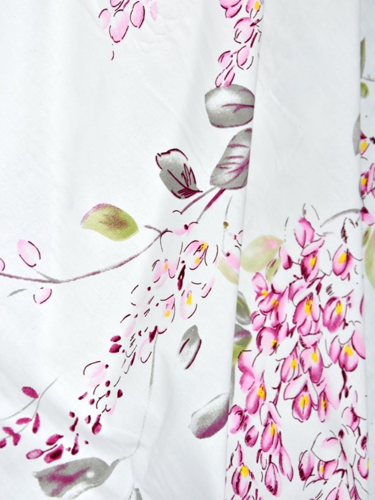 Haus & Kinder Garden Floral Magic White & Pink 186 TC Cotton Queen Bed Sheet with 2 Pillow Covers