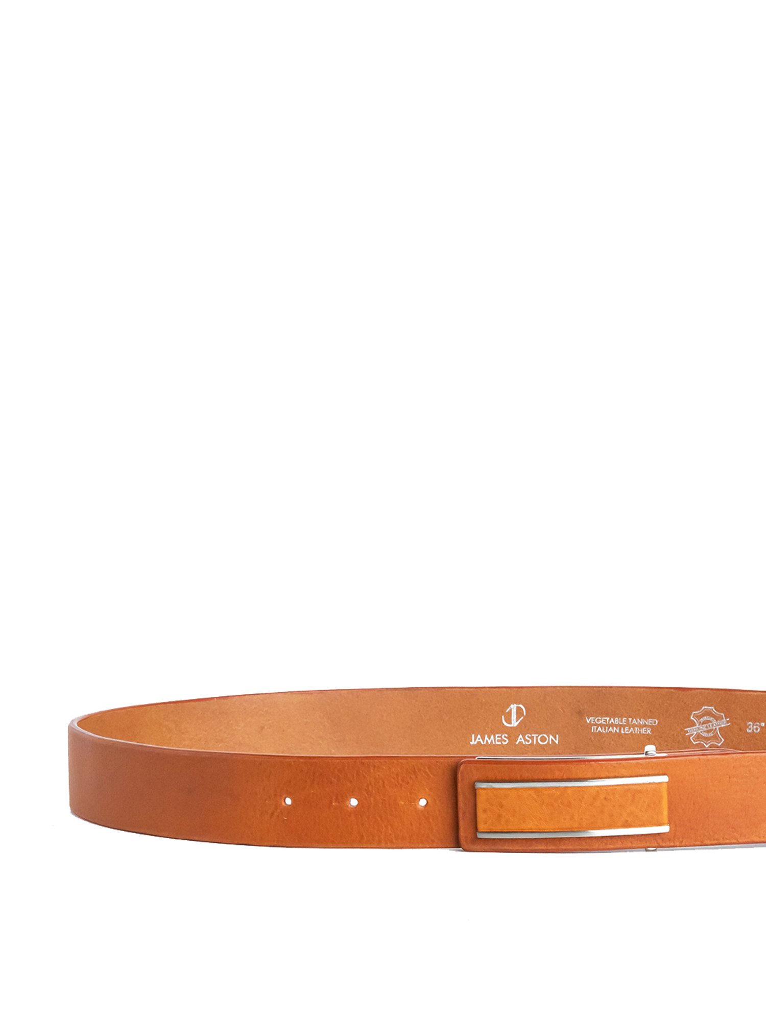 James Aston Tan Leather Waist Belt for Men