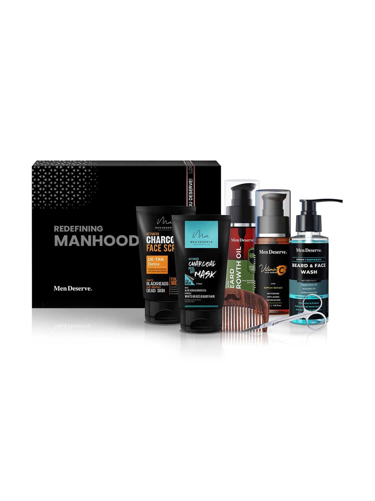 Men Grooming Kit for Face and Beard Care.