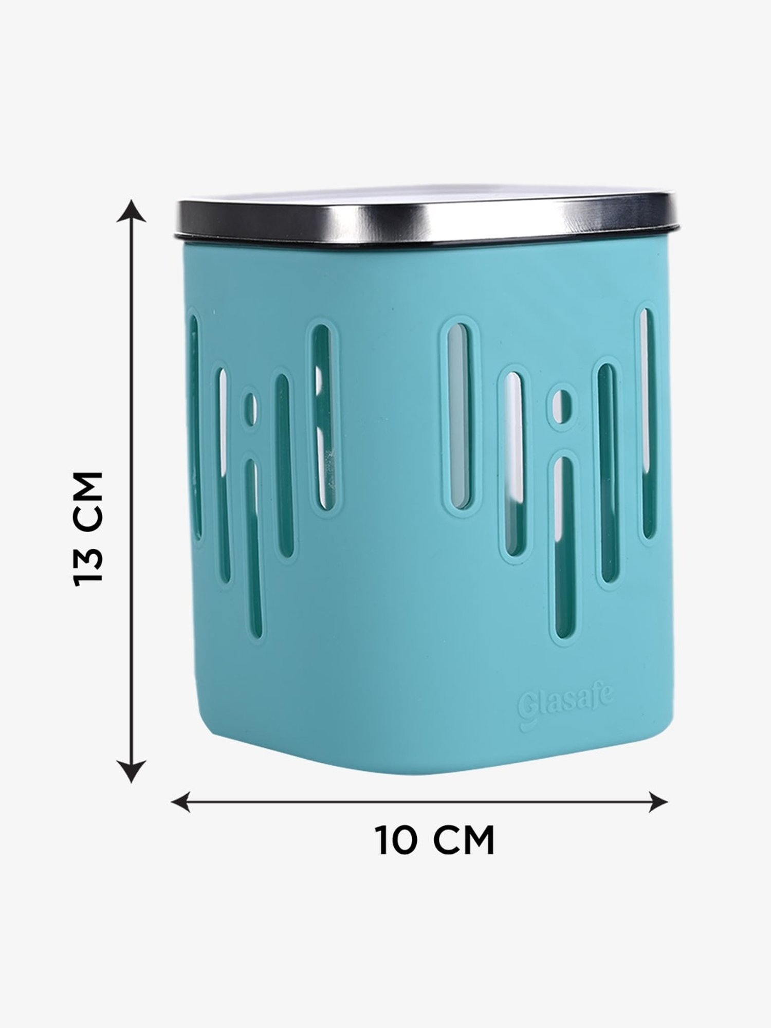 Glasafe 'O' Grip Mellow Green Borosilicate Container (900ml)