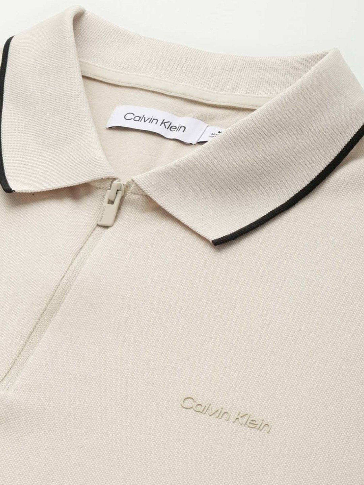 Calvin Klein Mudstone Regular Fit Polo T-Shirt