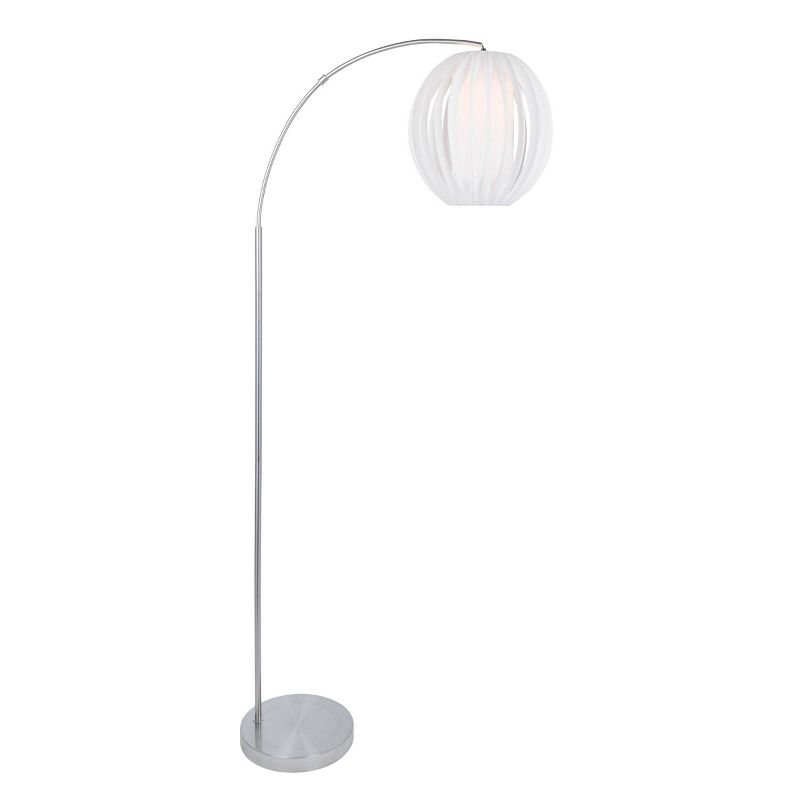 Deion Floor Lamp Brushed Nickel (Includes CFL Light Bulb) - Lite Source
