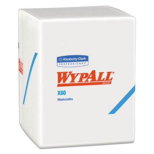 WypAll* X60 Washcloths 12 1/2 x 10 White 70/Pack 8 Packs/Carton 41083