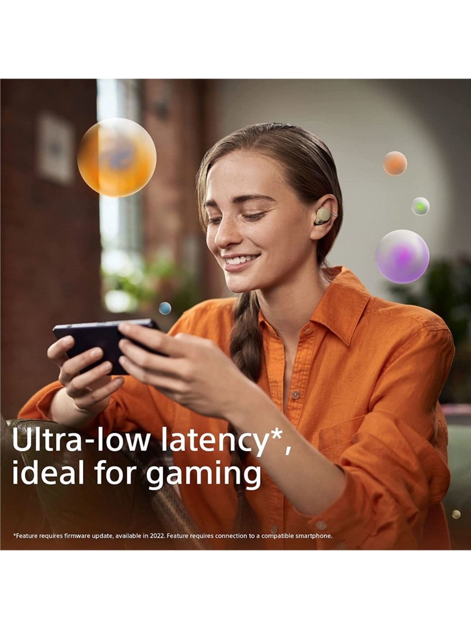 Sony WF-LS900N In Ear Bluetooth Earbuds with Noise Cancellation (Beige, True Wireless)