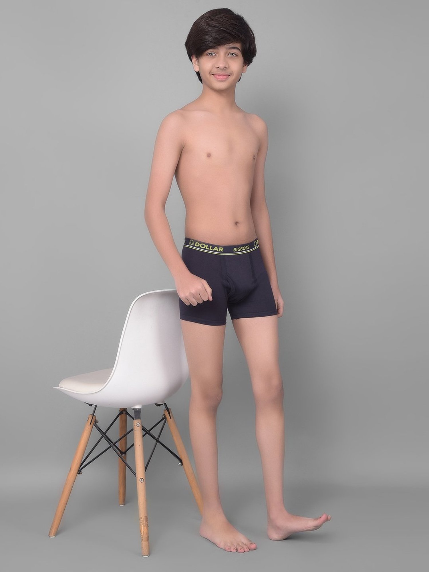 HOP Kids by Westside Yellow Printed Cotton Briefs - Pack of 5