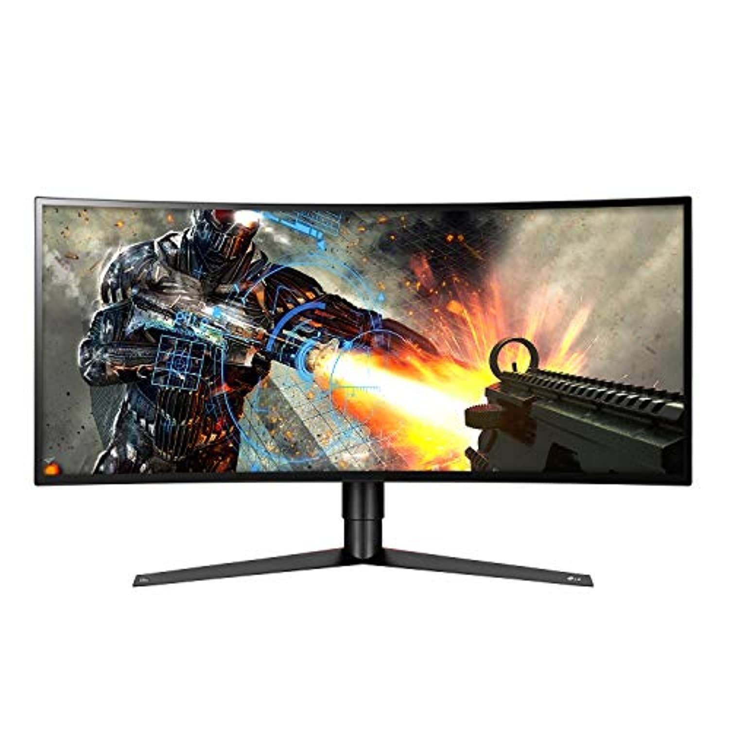LG 34GK950G-B 34" 21:9 Ultragear WQHD Nano IPS Curved Gaming Monitor with NVIDIA G-SYNC and Sphere Lighting (2018) (34GK950G-B)