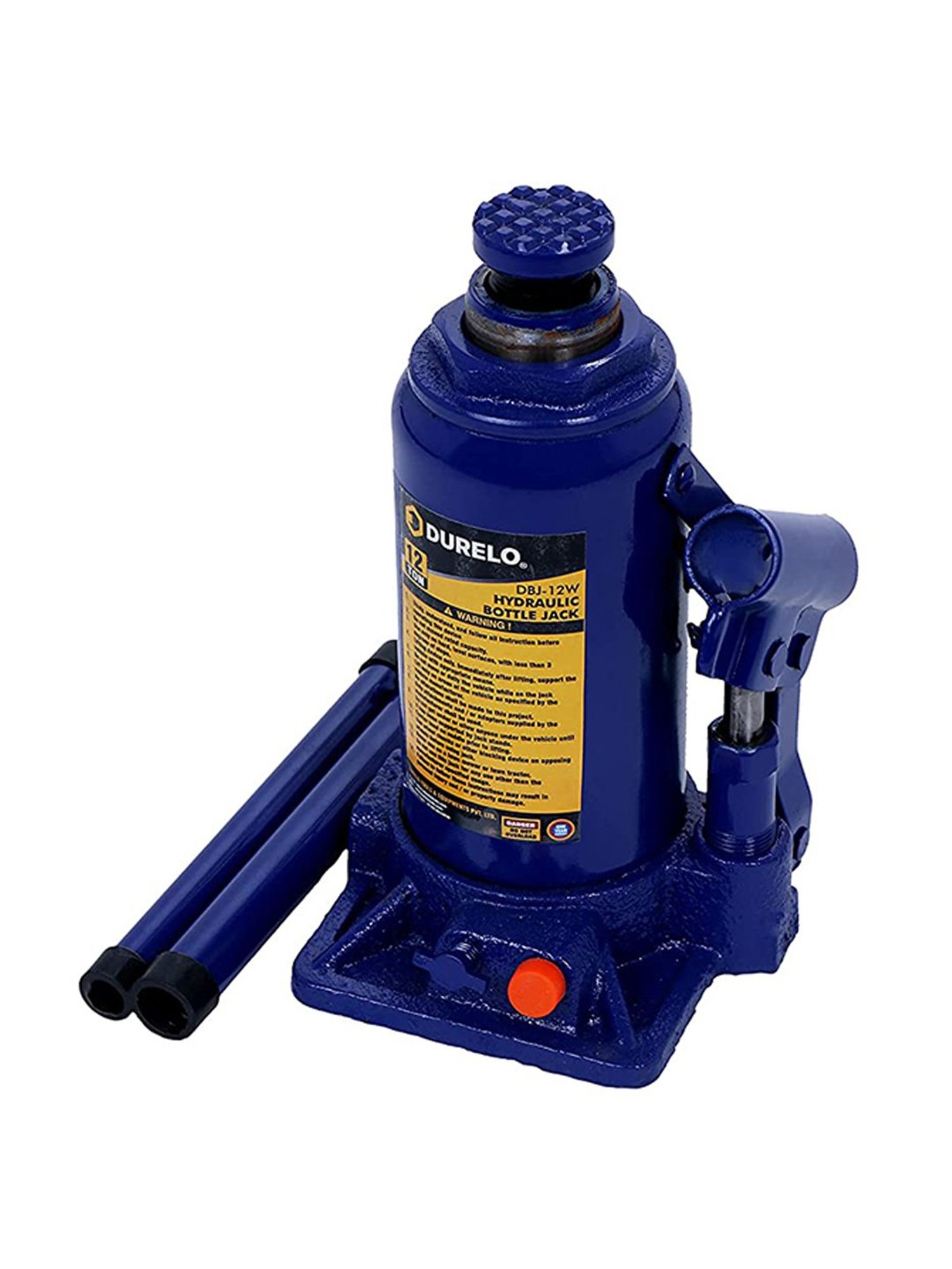 DURELO DBJ-12W 12 Ton Hydraullic Bottle Jack (Blue)