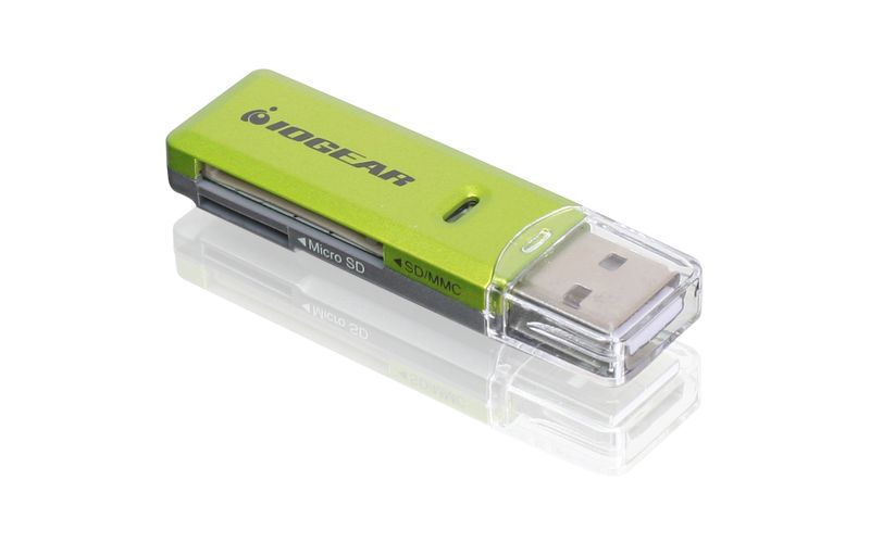 IOGEAR GFR204SD Flash Card Reader/Writer - SD, microSD, MultiMediaCard (MMC), SDXC